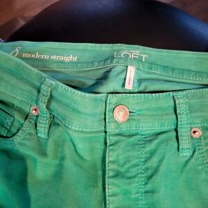 NEW LOFT Modern Straight Corduroy Jeans